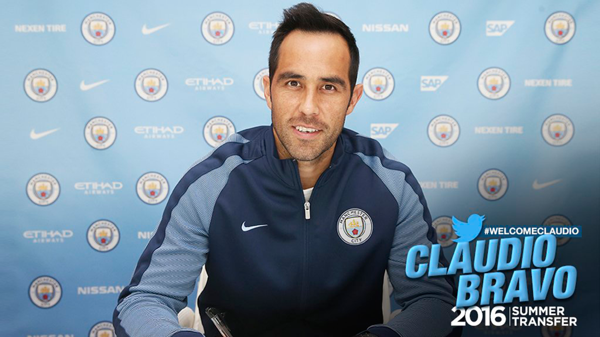 Claudio Bravo, new player of the Manchester City