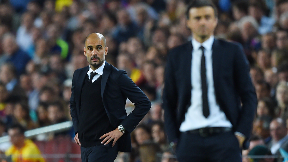 Pep Guardiola volverá al Camp Nou a enfrentarse al Barça de Luis Enrique