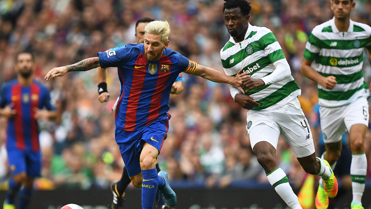 Leo Messi, during the friendly of pre-season against the Celtic