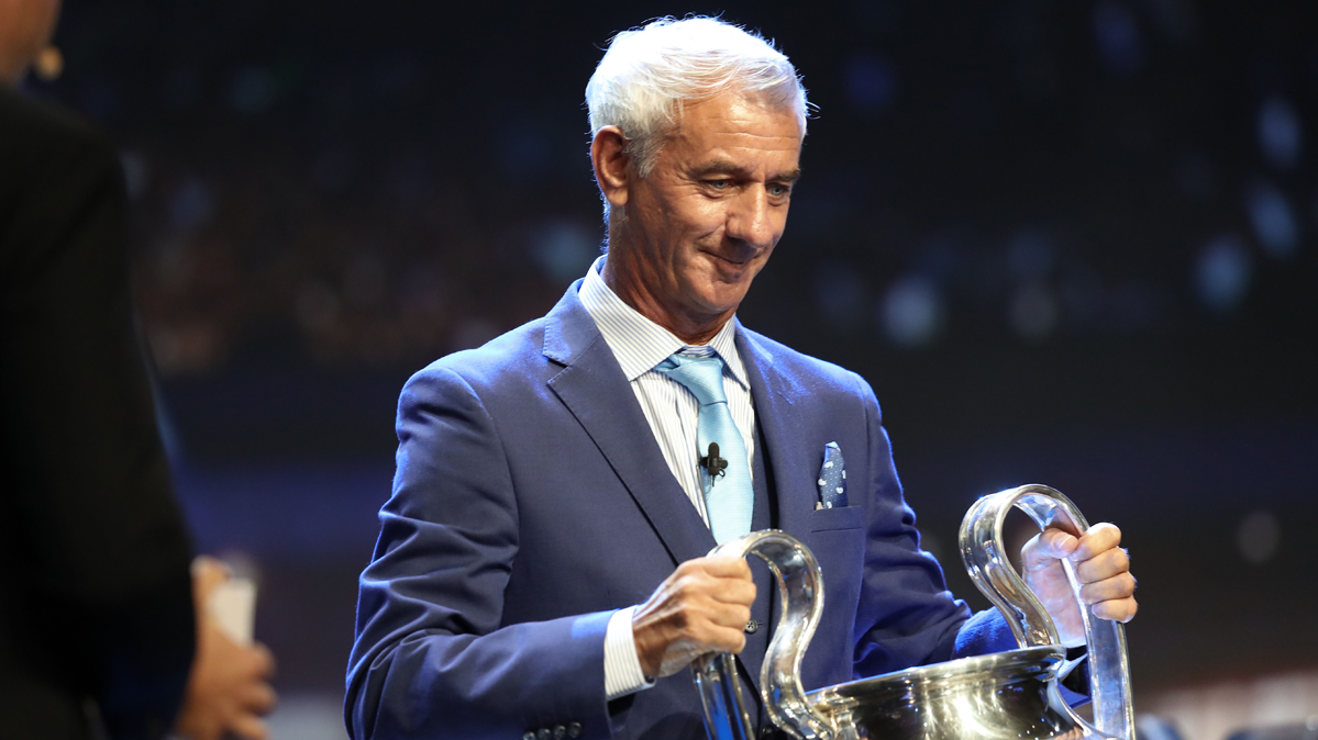 Ian Rush, during the draw of the UEFA Champions League 2016-17