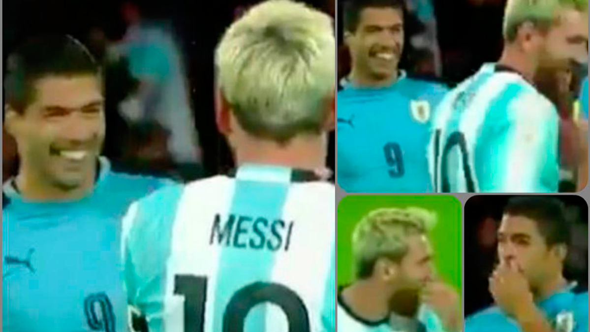 Leo Messi and Luis Suárez, in the conversation before the Argentina-Uruguay