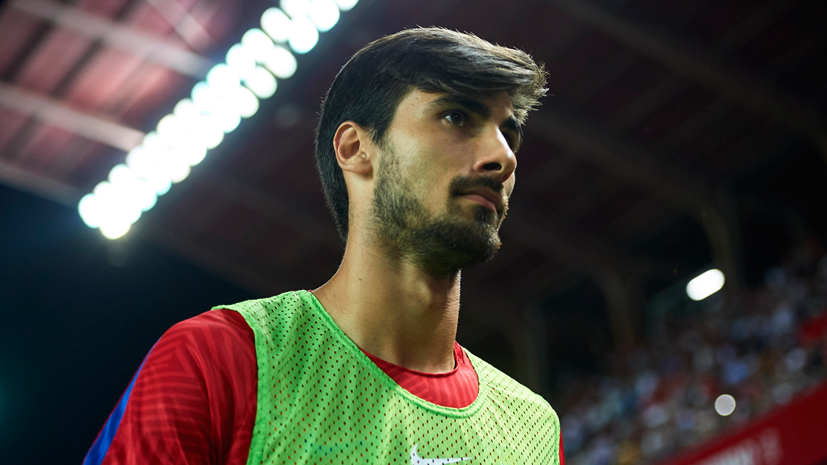 André Gomes, before a party with the Barça
