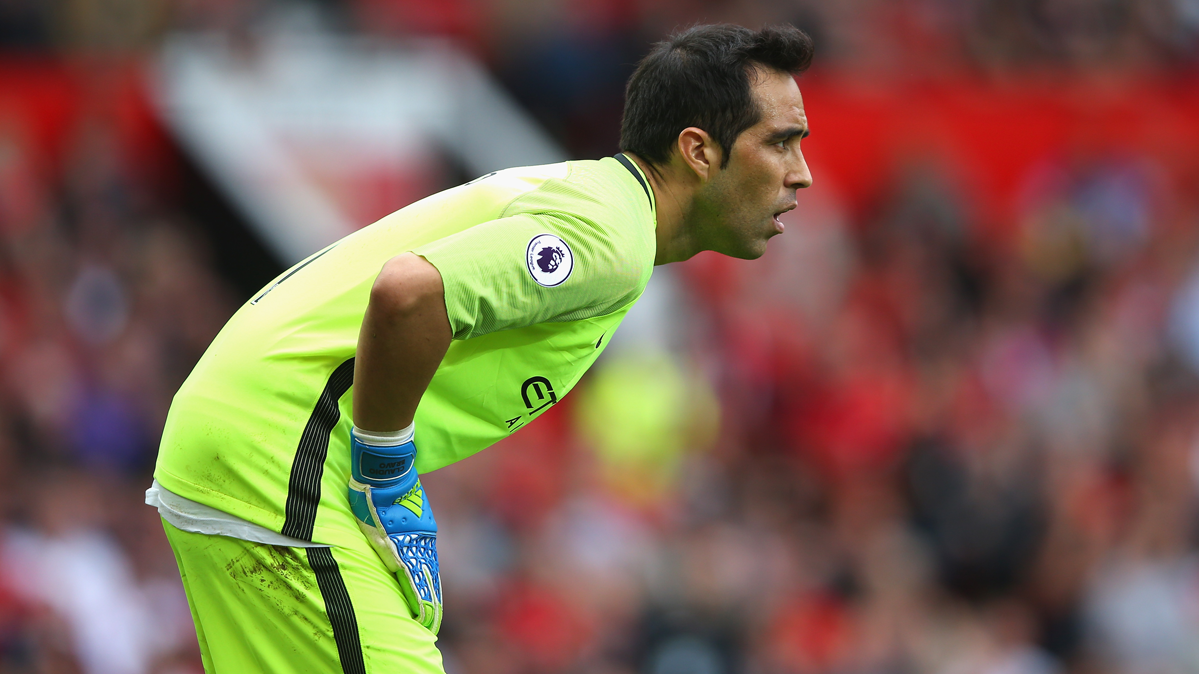 Claudio Bravo, during the party against the Manchester United