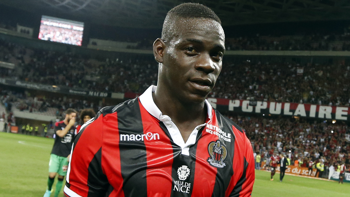 Mario Balotelli, after marking two goals in his première with the Nice