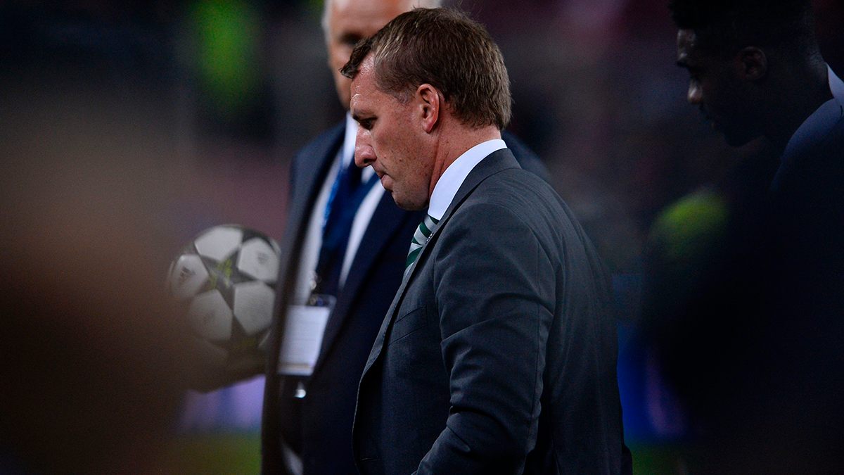 Brendan Rodgers during the party between the FC Barcelona and the Celtic of Glasgow