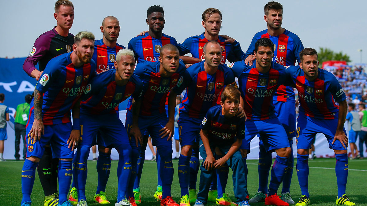 The alignment of the FC Barcelona this 2016-2017