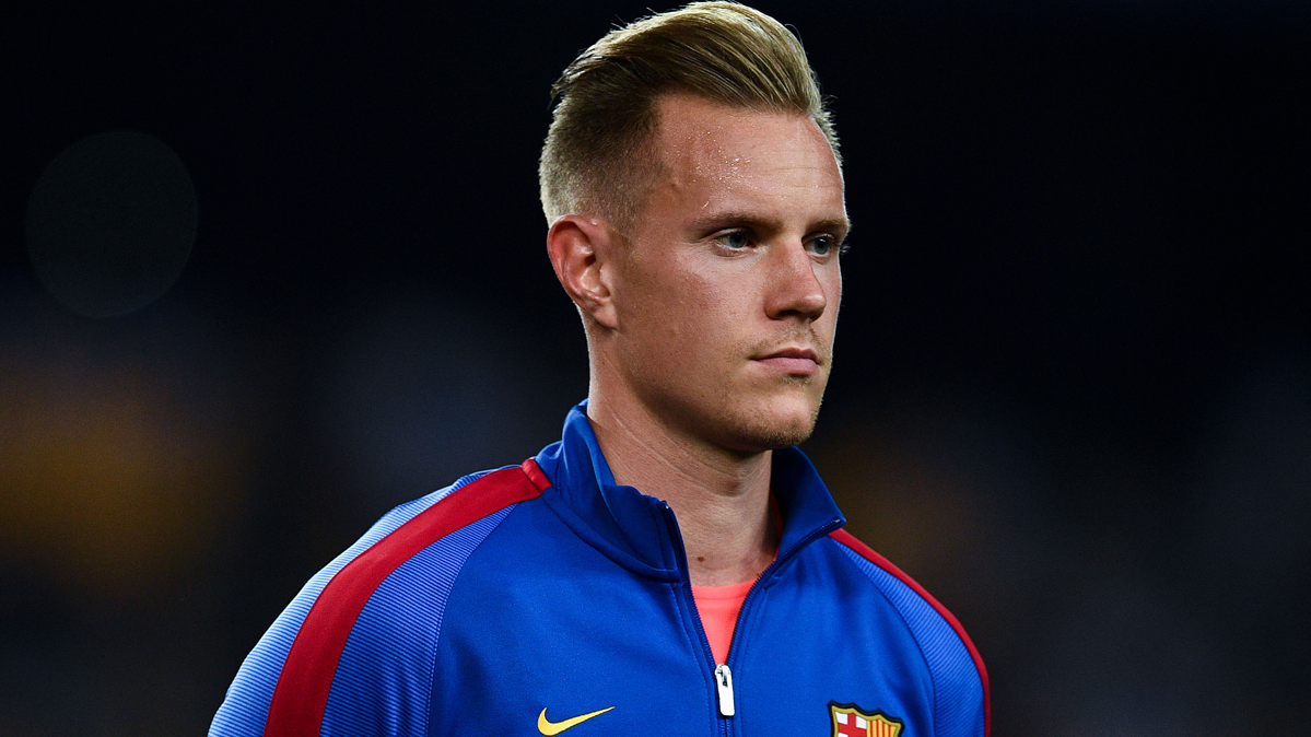 Marc-André Ter Stegen, before the party against the Sporting