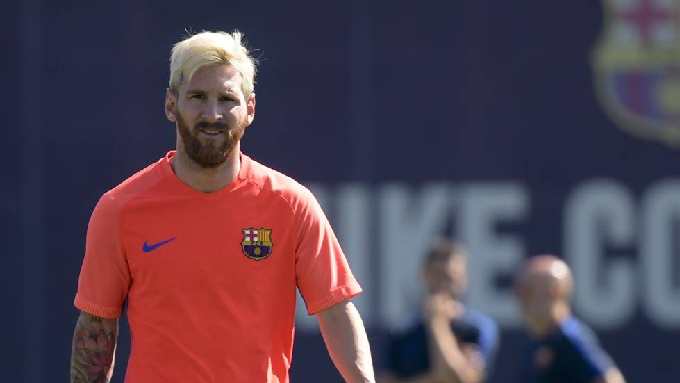 Leo Messi already is back in the trainings of the FC Barcelona