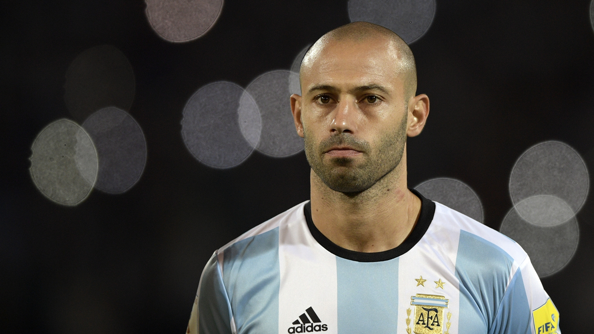 Javier Mascherano, before the last party with Argentina