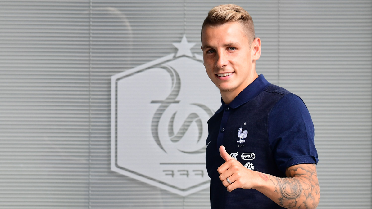 Lucas Digne, during the stop of selections with France