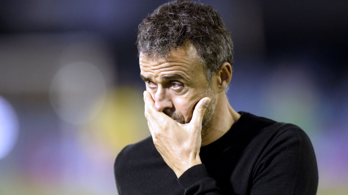 Luis Enrique, in a photo of archive with the FC Barcelona