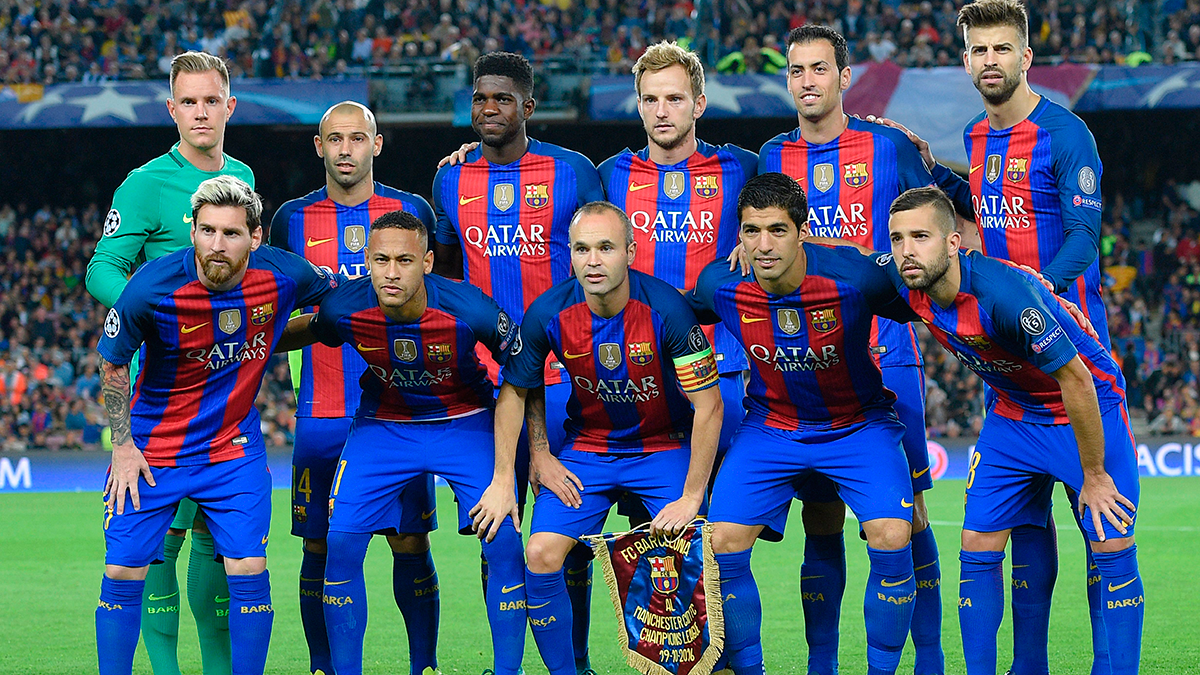 El once del FC Barcelona frente al Manchester City