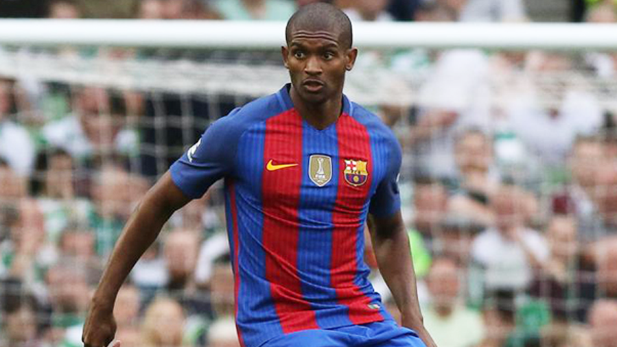 Marlon Santos, during a party of pre-season with the Barça