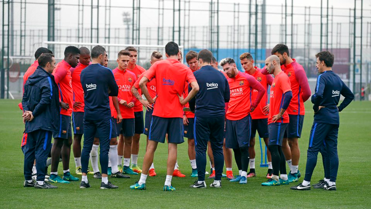 The players of the FC Barcelona  preparán for the Classical with a specific plan