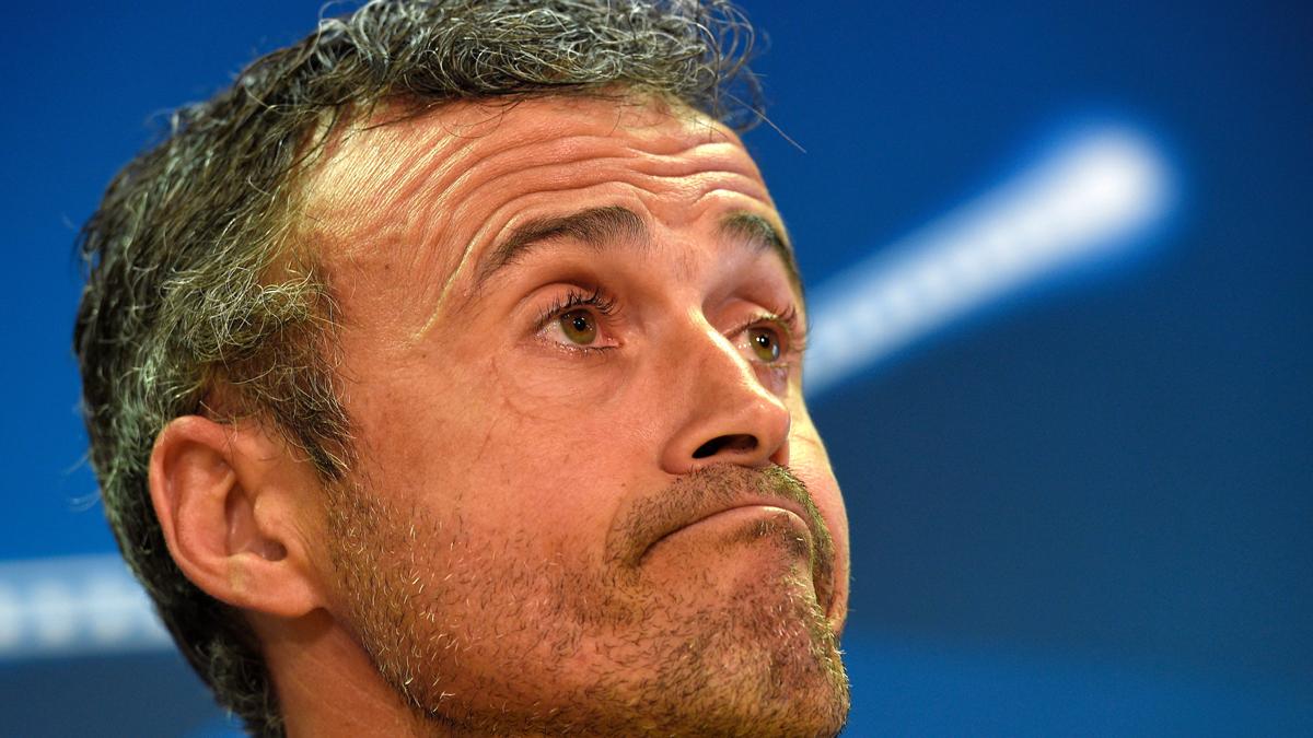 Luis Enrique, speaking in a press conference with the Barça