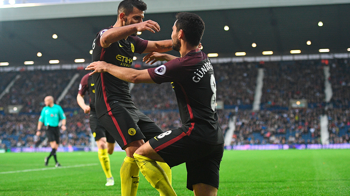 Sergio Agüero y Gündogan, los hombres del West Bromwich Albion-Manchester City