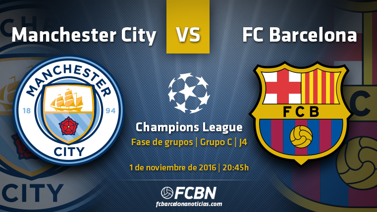 La previa del partido: Manchester City vs FC Barcelona de Champions League 2016/17