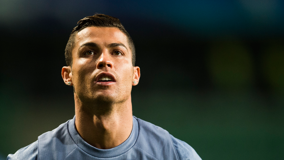 Cristiano Ronaldo, before the party against the Legia of Warsaw