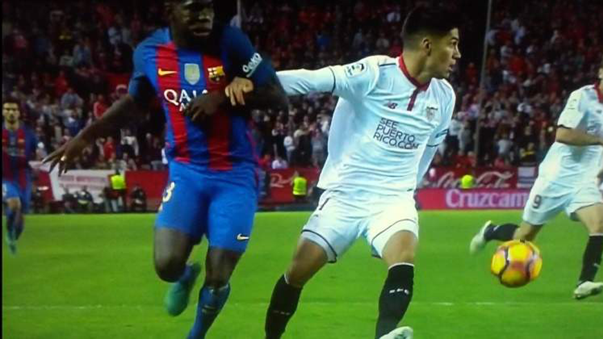 The agarrón of Samuel Umtiti was not sufficient to demolish to Correa