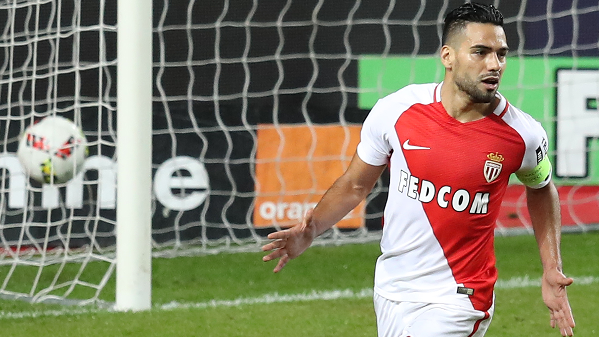 Radamel Falcao celebra un gol ante el Nancy