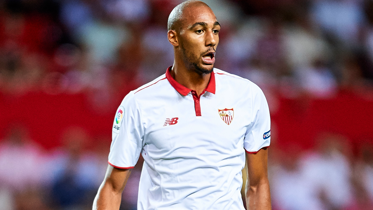 Steven N'Zonzi, during a party with the Seville FC