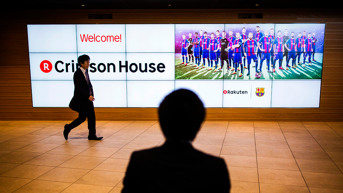 Rakuten Already is present in the installations of the FC Barcelona