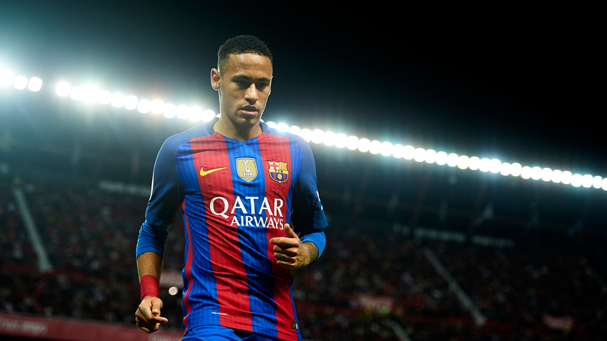 Neymar Jr, during the last party of the Barça in the Camp Nou