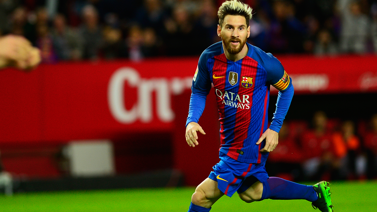 Leo Messi, durante el partido del FC Barcelona contra el Sevilla