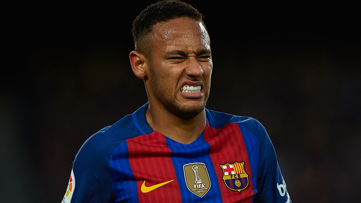 Neymar Jr, durante el último partido del FC Barcelona