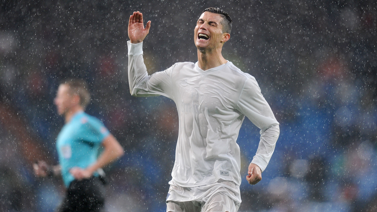 Cristiano Ronaldo, durante el encuentro contra el Sporting