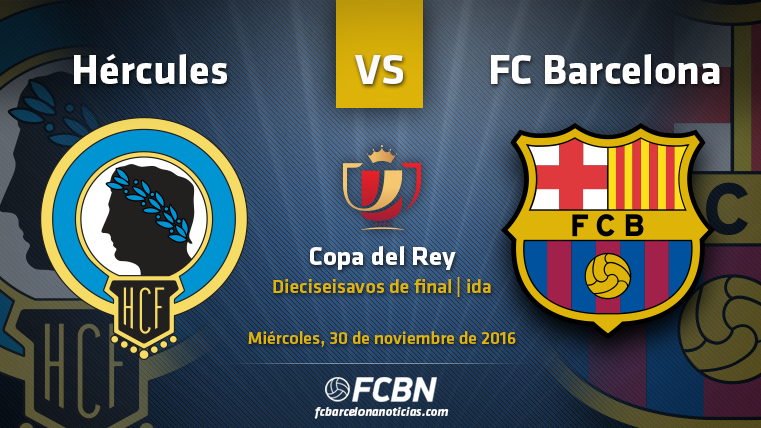 The previous of the party: Hercules CF vs FC Barcelona of Glass of the King 2016/17