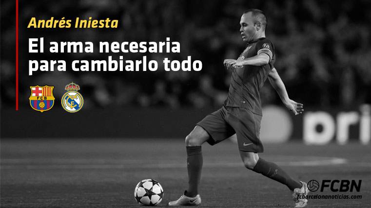 Andrés Iniesta, the weapon of the Barça in front of the Real Madrid in the Classical