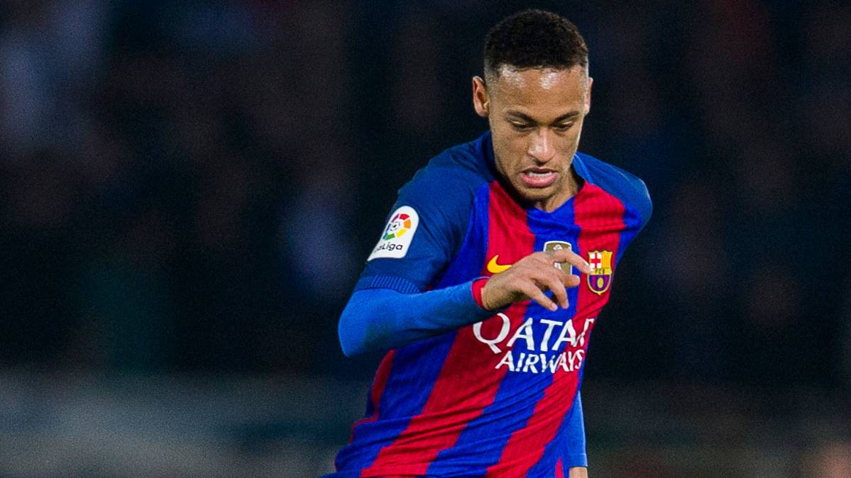 Neymar Jr, during the party of League against the Real Sociedad