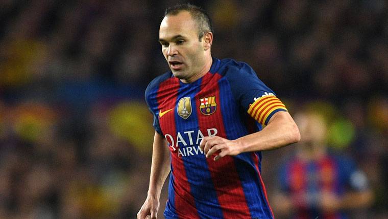 Andrés Iniesta, during the Classical against the Real Madrid