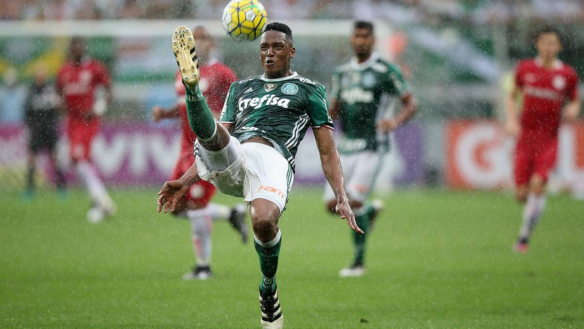 Yerry Mina, in a party with the Palmeiras
