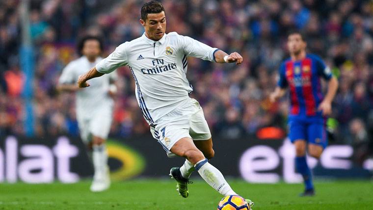 Cristiano Ronaldo, durante el partido contra el FC Barcelona