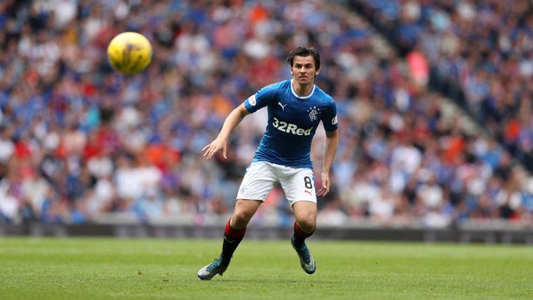 Joey Barton, during a party with the Glasgow Rangers
