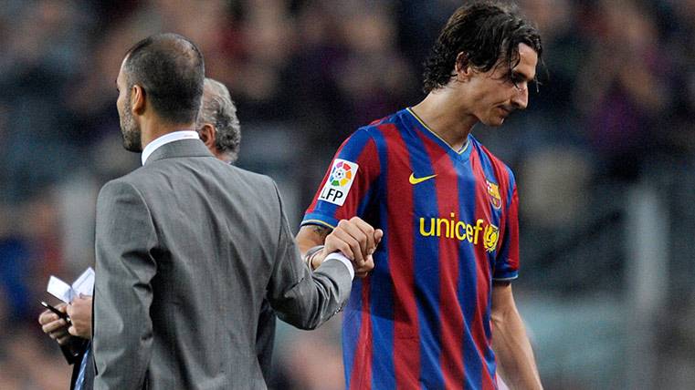 Pep Guardiola and Zlatan Ibrahimovic, a relation of love-hate in the Barça