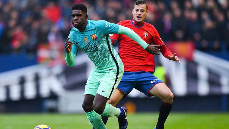 Samuel Umtiti cuajó a big party in the Osasuna-Barça, where was to title