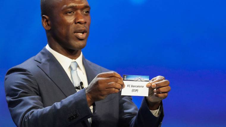 Clarence Seedorf, during the draw of the phase of groups of Champions