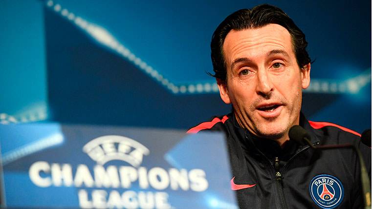 The trainer of the PSG, Unai Emery, spoke of the eliminatory against the Barça