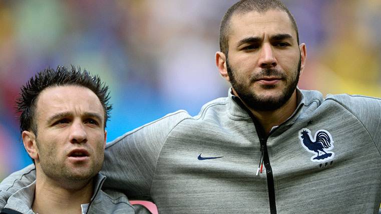 Karim Benzema and Mathieu Valbuena, before exploding the case of sexual blackmail