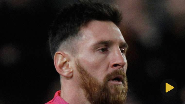 Leo Messi changed his combed before the Barça-Espanyol
