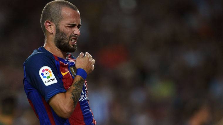 Aleix Vidal, during a party against the FC Barcelona