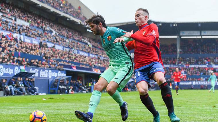 Sergi Roberto, during a party contested against Osasuna