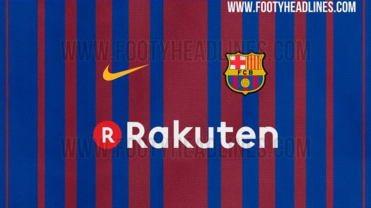 Like this it would be the first T-shirt of the FC Barcelona for the 2017-2018