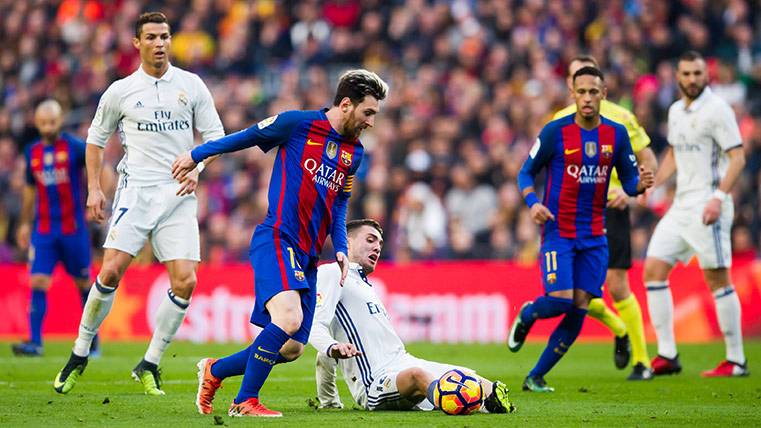 Leo Messi en el último FC Barcelona-Real Madrid