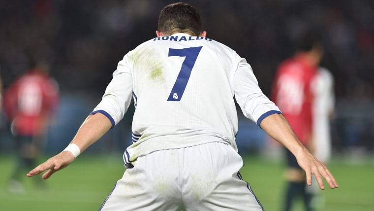 Cristiano Ronaldo, celebrando un gol en el Mundial de Clubes 2016