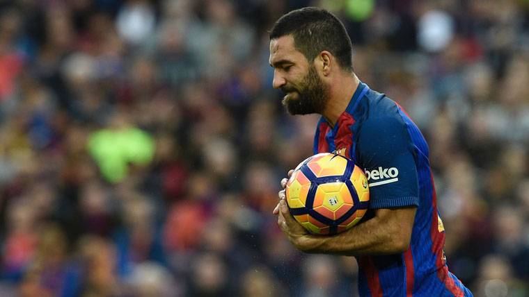 Burn Turan, after marking a goal this season with the Barça