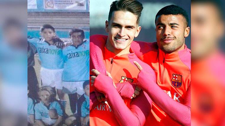 Rafinha Alcántara and Denis Suárez, together and friends from very young